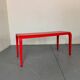 Table d'appoint moderne italienne rouge Laleggera par Ricardo Blumer pour Alias