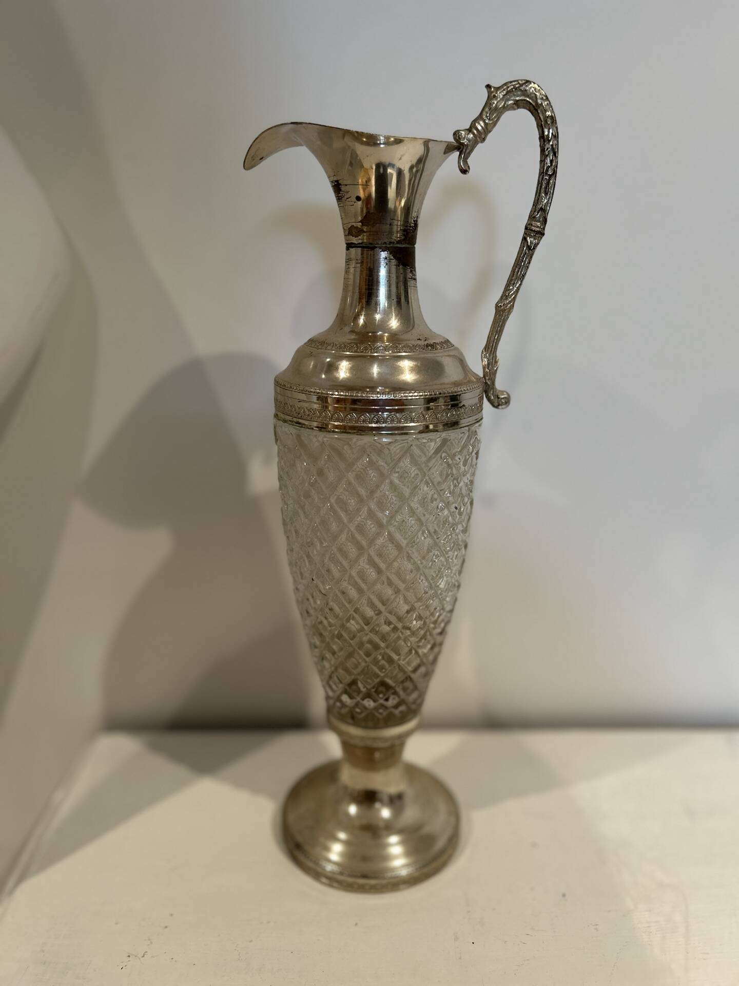 Silver-plated carafe