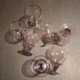 Set of 6 Art Deco aperitif glasses