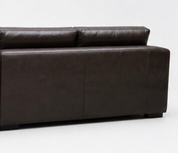 Rochebobois leather corner sofa