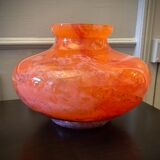 Large art-deco vase le lorrain glassware Daum Nancy 1925