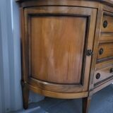 Half-moon Directoire buffet in solid wood in very good condition