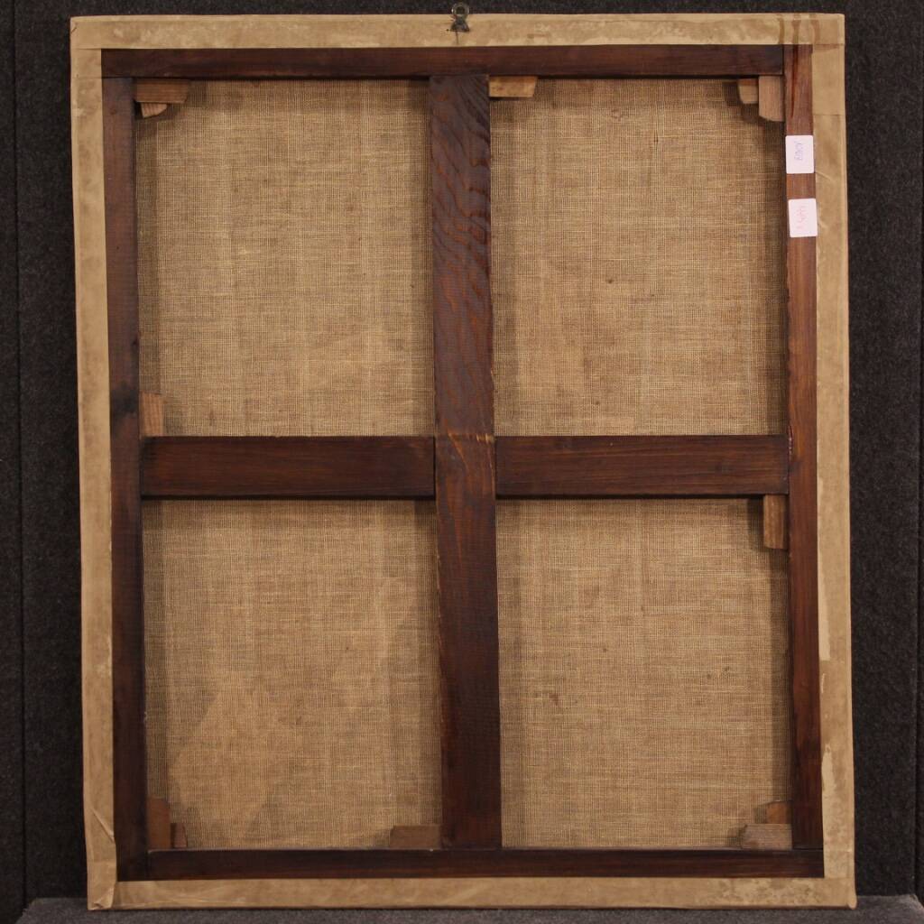 Antique religious painting from the 17th century, Saint Jerome