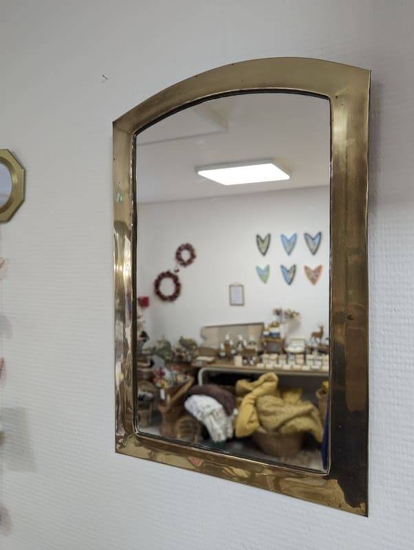 Brass mirror