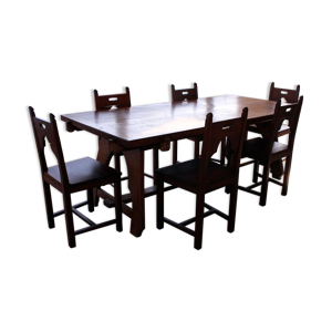 Ensemble table et 6 chaises