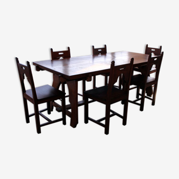 Table and 6 chairs set