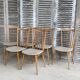 Série de 6 chaises scandinave 1960