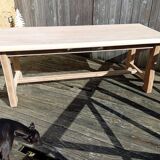 Table de ferme bois brut