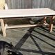Table de ferme bois brut