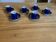 Set of 6 coffee cups and saucers in porcelain