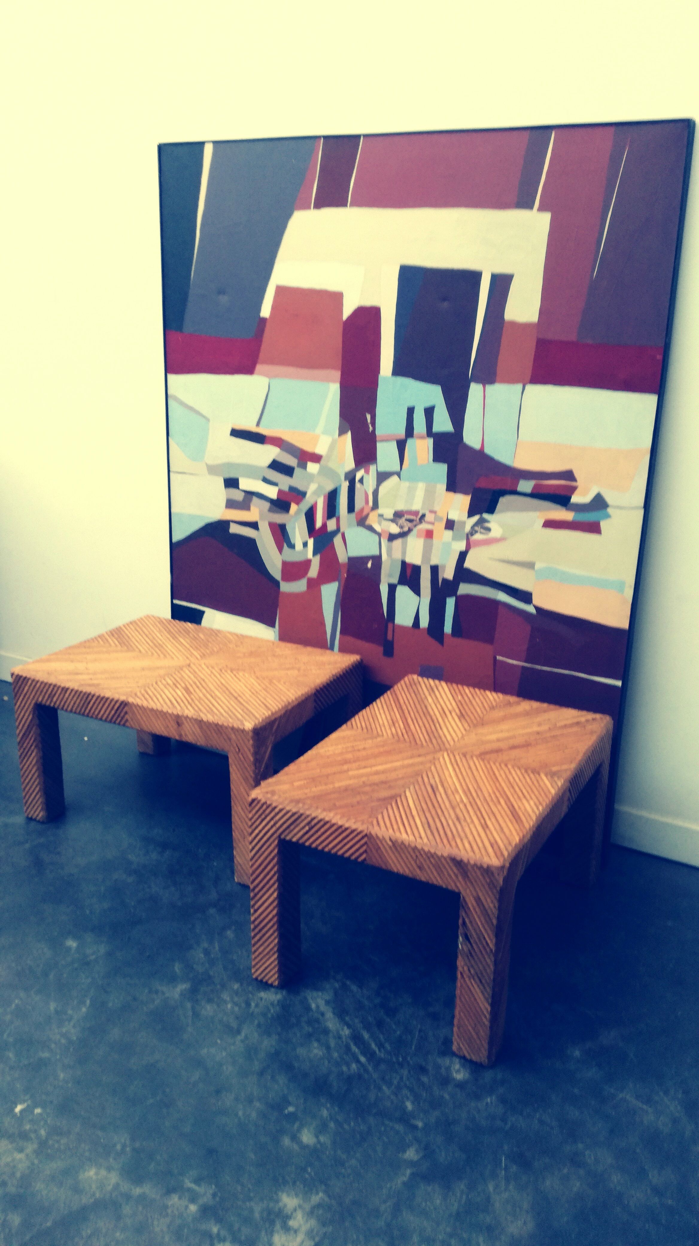 Pair coffee tables Lived del sol 1970