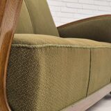 1950s, Danish 3 seater sofa in original very good condition, oak wood.