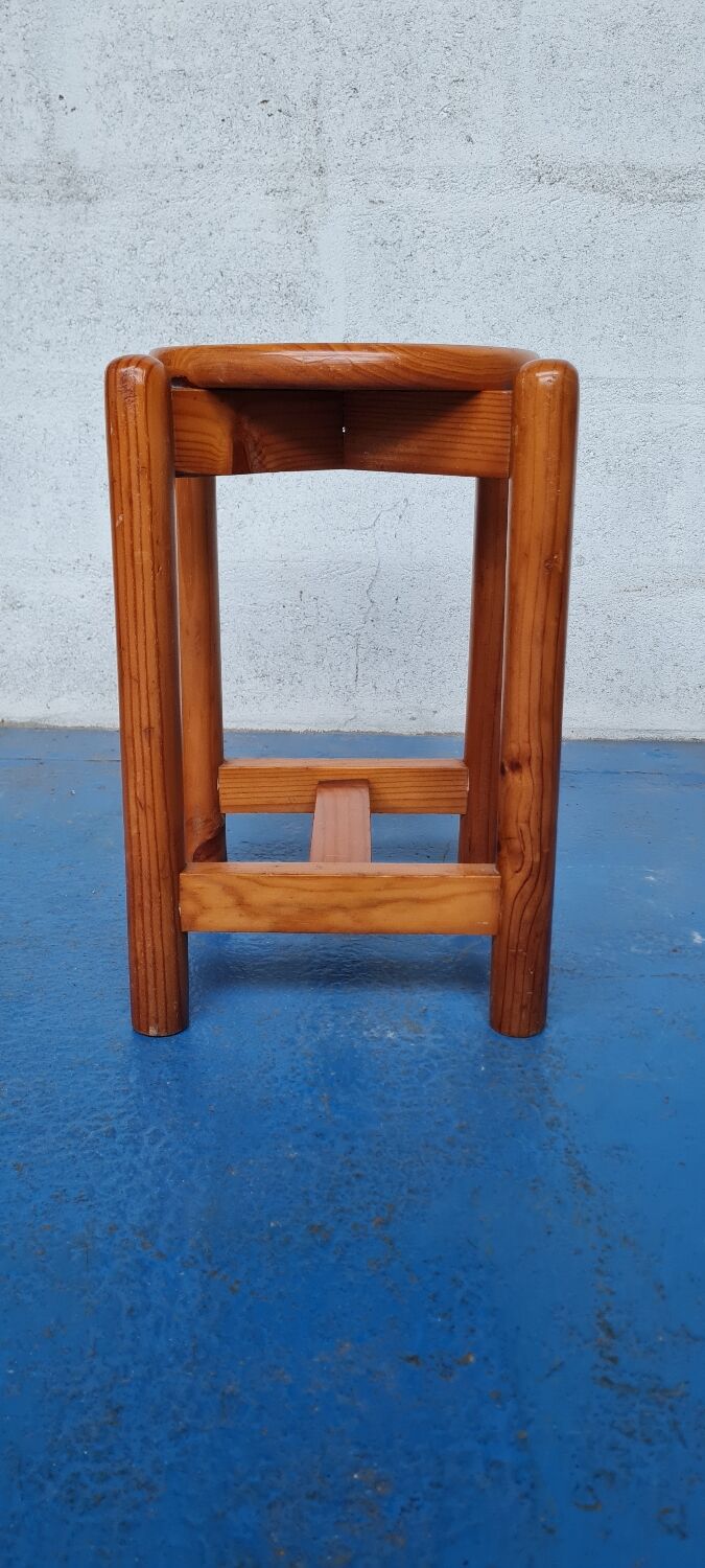Solid pine stool 1970