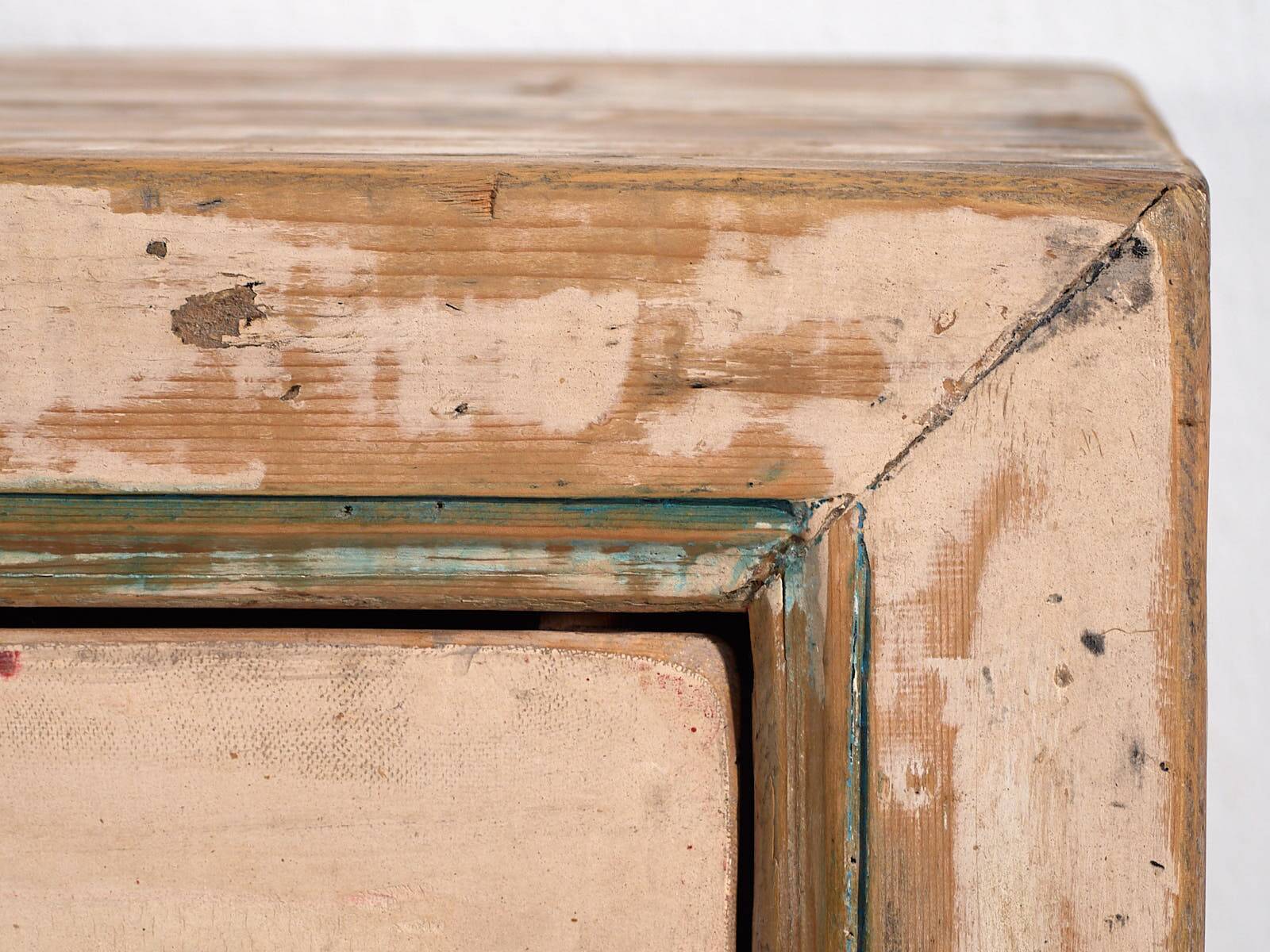 Antique white sideboard with original illustrations (c.1900) #7