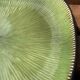Set de 6 assiettes verte effet feuilles