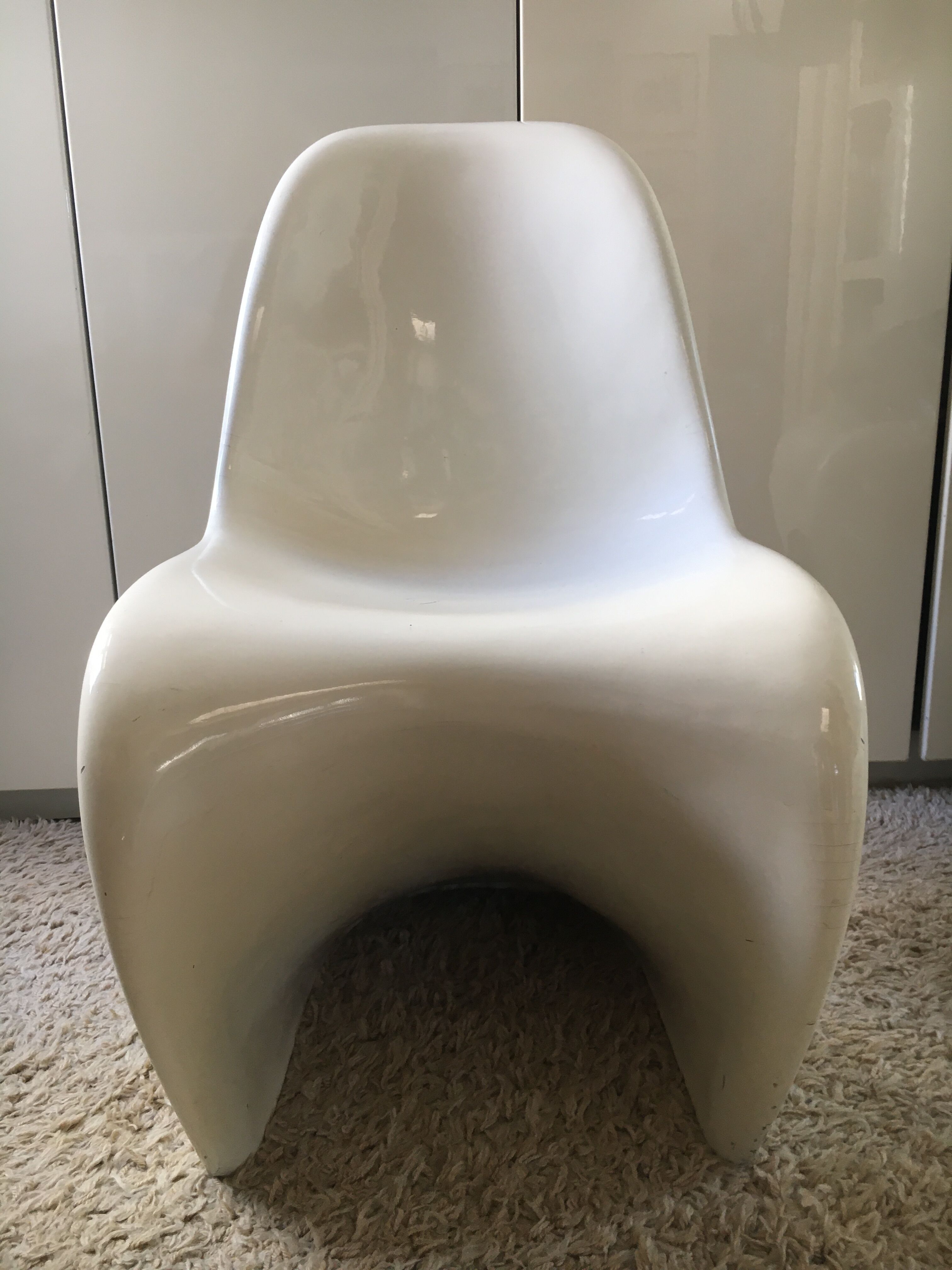 S chair by Verner Panton in fiberglass series 1 1967