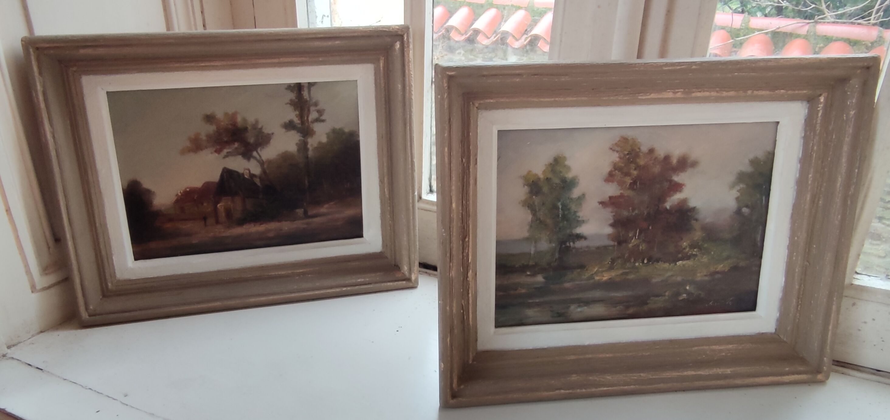 Pair of old paintings