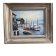 Tableau ancien port de peche