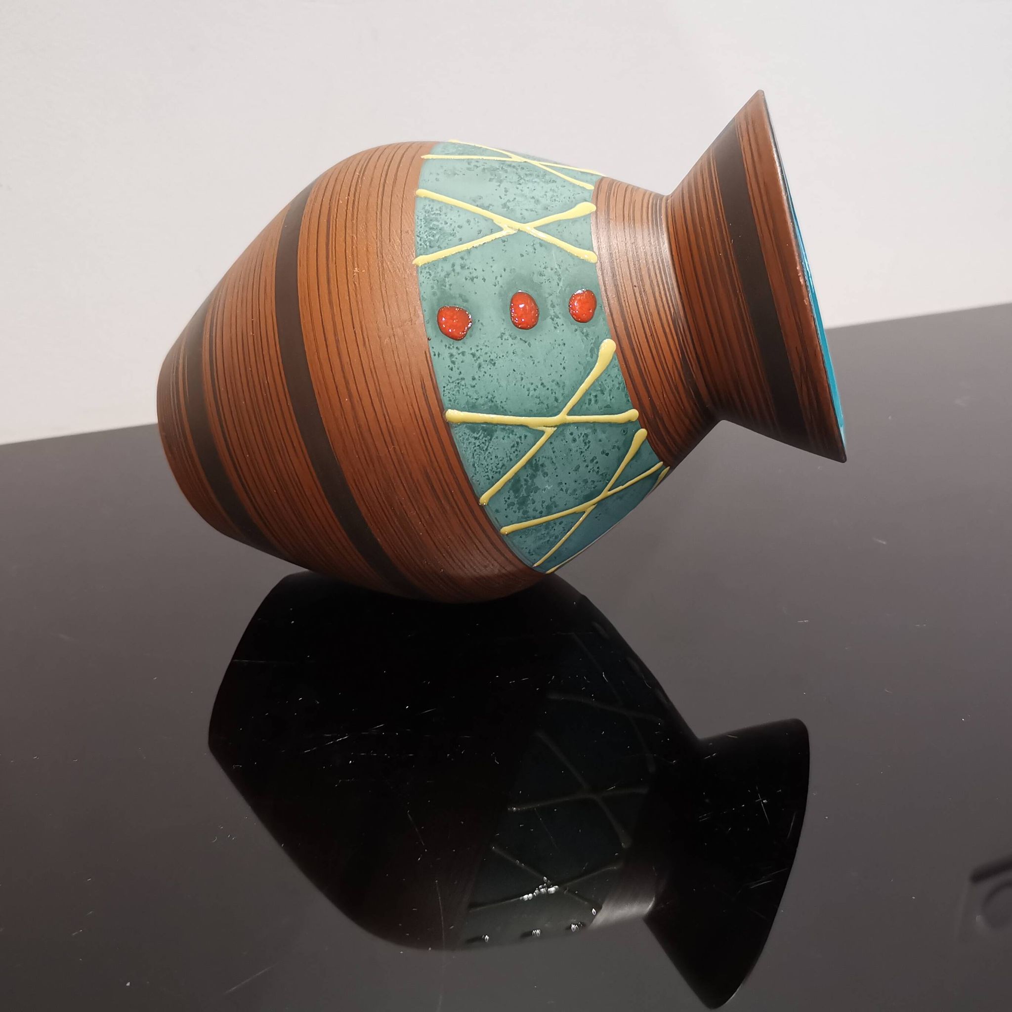 Vase vintage W.Germany 638 Design rétro vintage 60/70