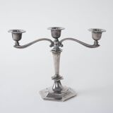 Metal candlestick, Italian design, 1960s, made in Italy