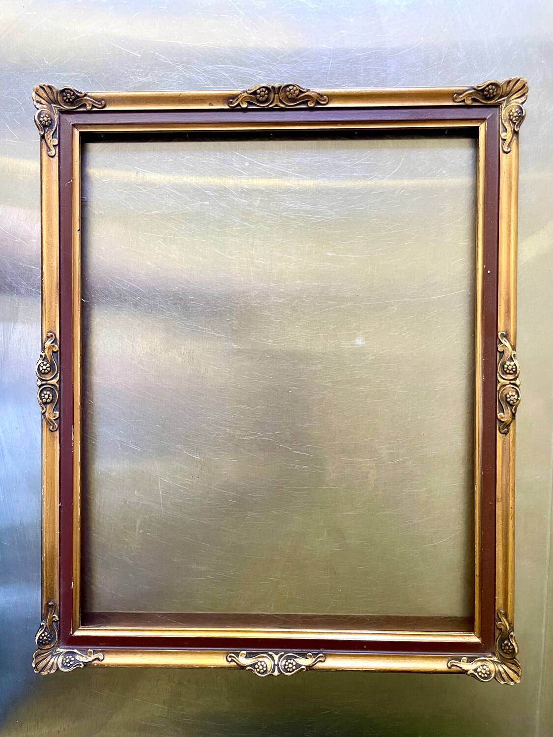 Antique Frame gilded wood 34 cm x 28 cm