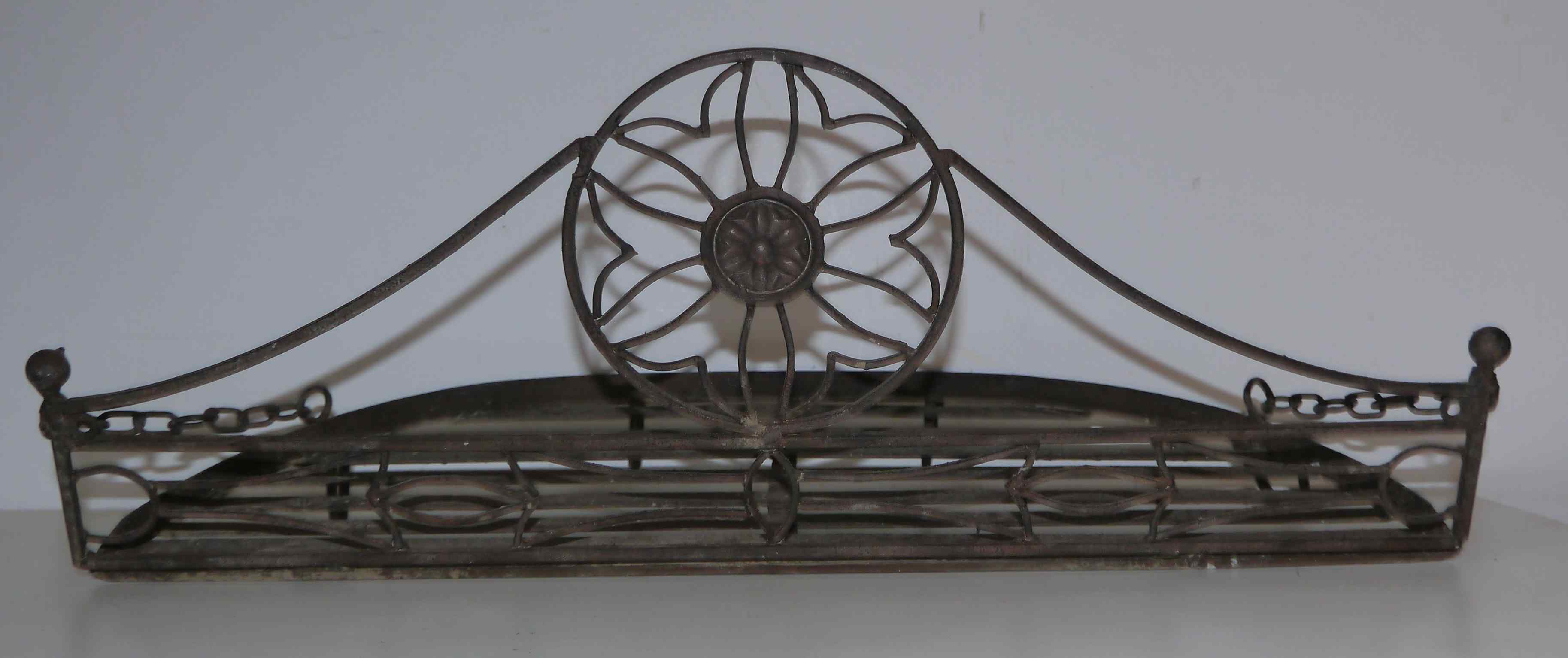 Old metal bakery shelf 30's years