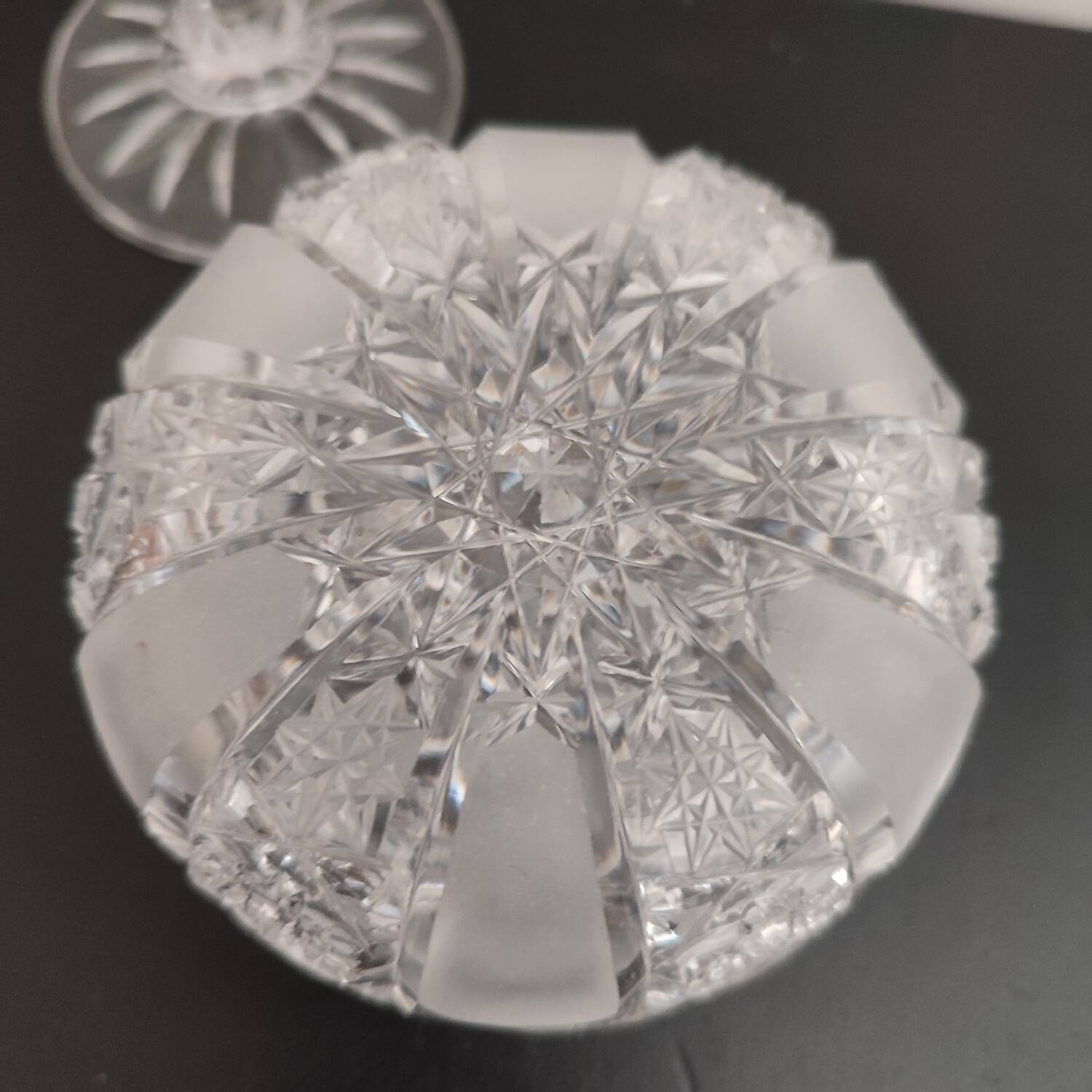 Vintage Arques crystal sugar bowl