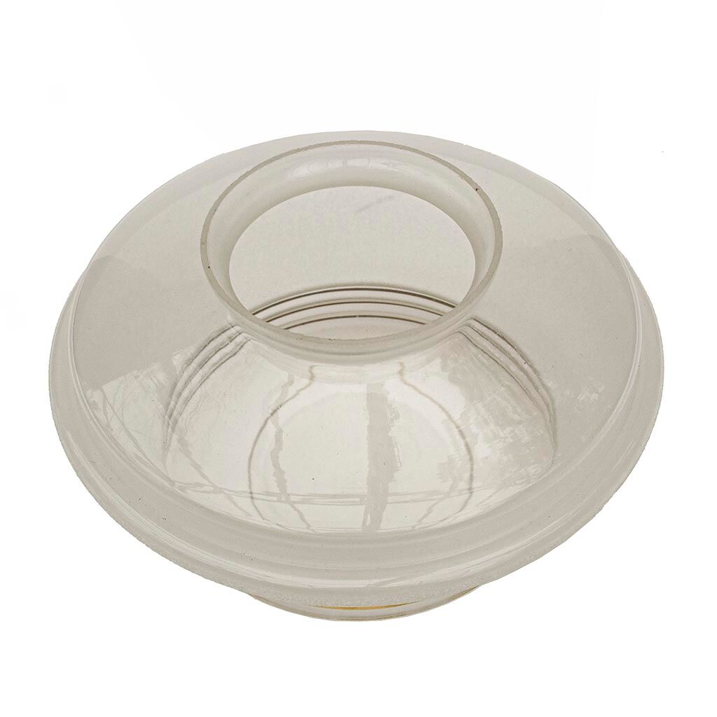 Hanging lamp round ball in vintage art deco gold frosted glass