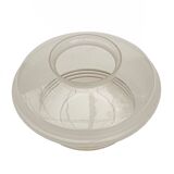 Hanging lamp round ball in vintage art deco gold frosted glass