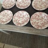 6 assiettes plates en porcelaine old bradbury