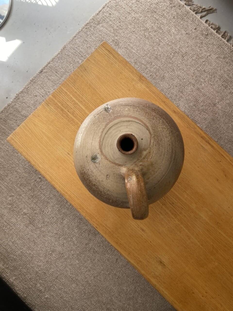 Vase jarre ancienne en grès émaillé