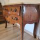 Curved chest of drawers in Louis XV style marquetry