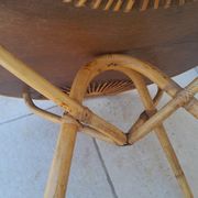 Vintage rattan coffee table