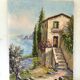 Huile sur toile mas provençal signé Danucho peintre varois