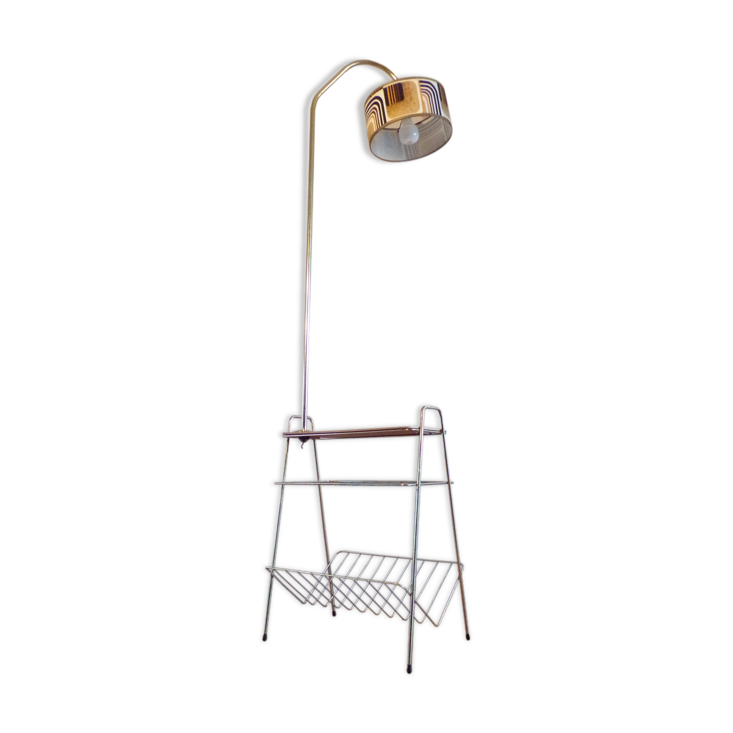 Vintage lamppost with tablet