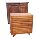 Commode vintage des années 50 pieds compas 3 tiroirs