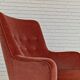 1970s, Danish set of two velour armchairs, original condition, beech wood.