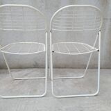 Pair of Ted Net folding chairs by Niels Gammelgaard for Ikea, 1970s