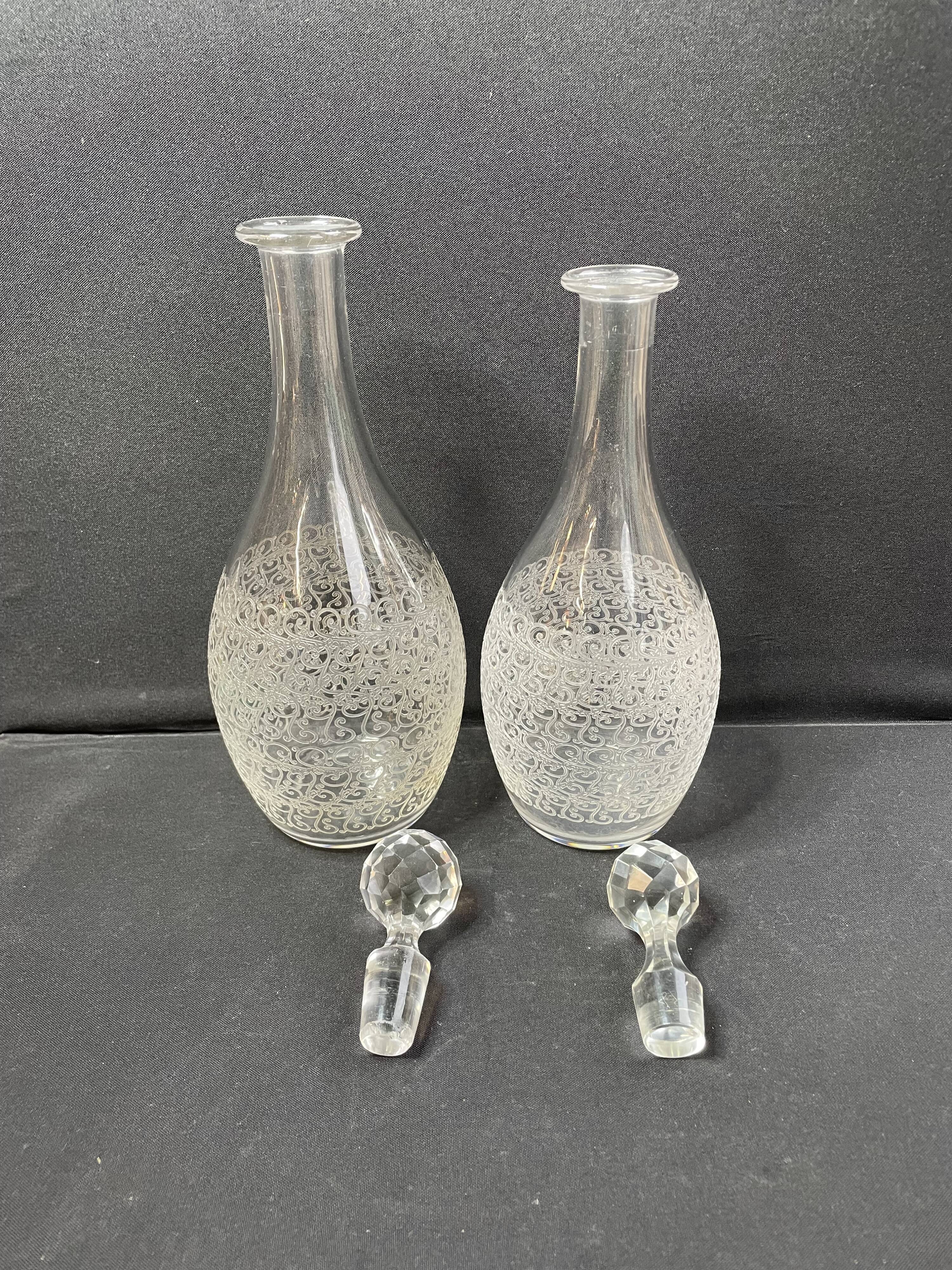 Carafes Baccarat Rohan art déco