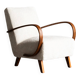 Fauteuil lounge par Jindrich Halabala, années 1940