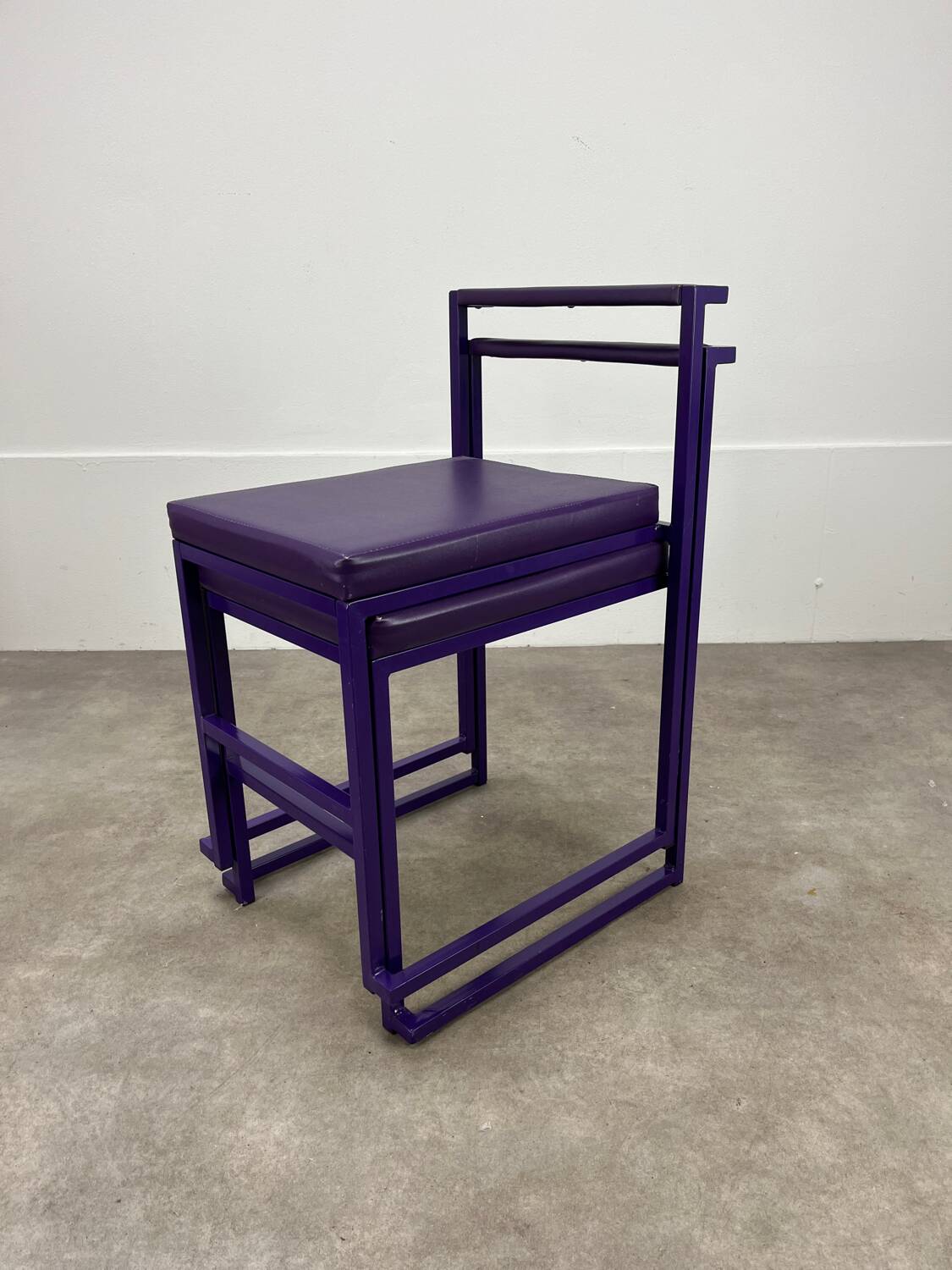 2 postmodern design chairs, 80s