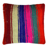 Vintage turkish kilim cushion cover , 40 x 40 cm