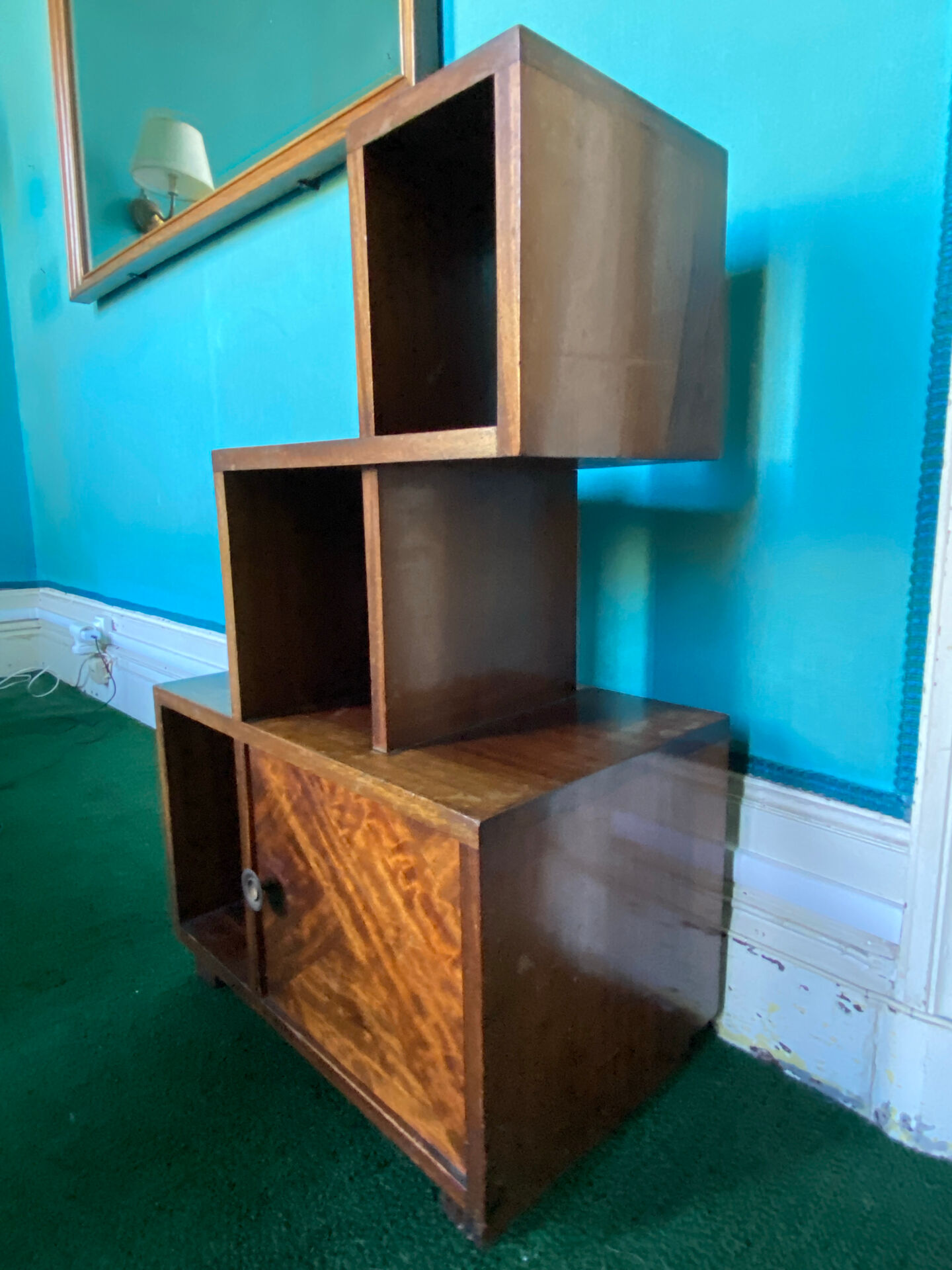 Solid wood bedside table