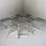 Vintage plexiglass stools 1960-70’s