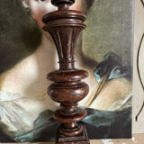 Old woodwork baluster lamp base