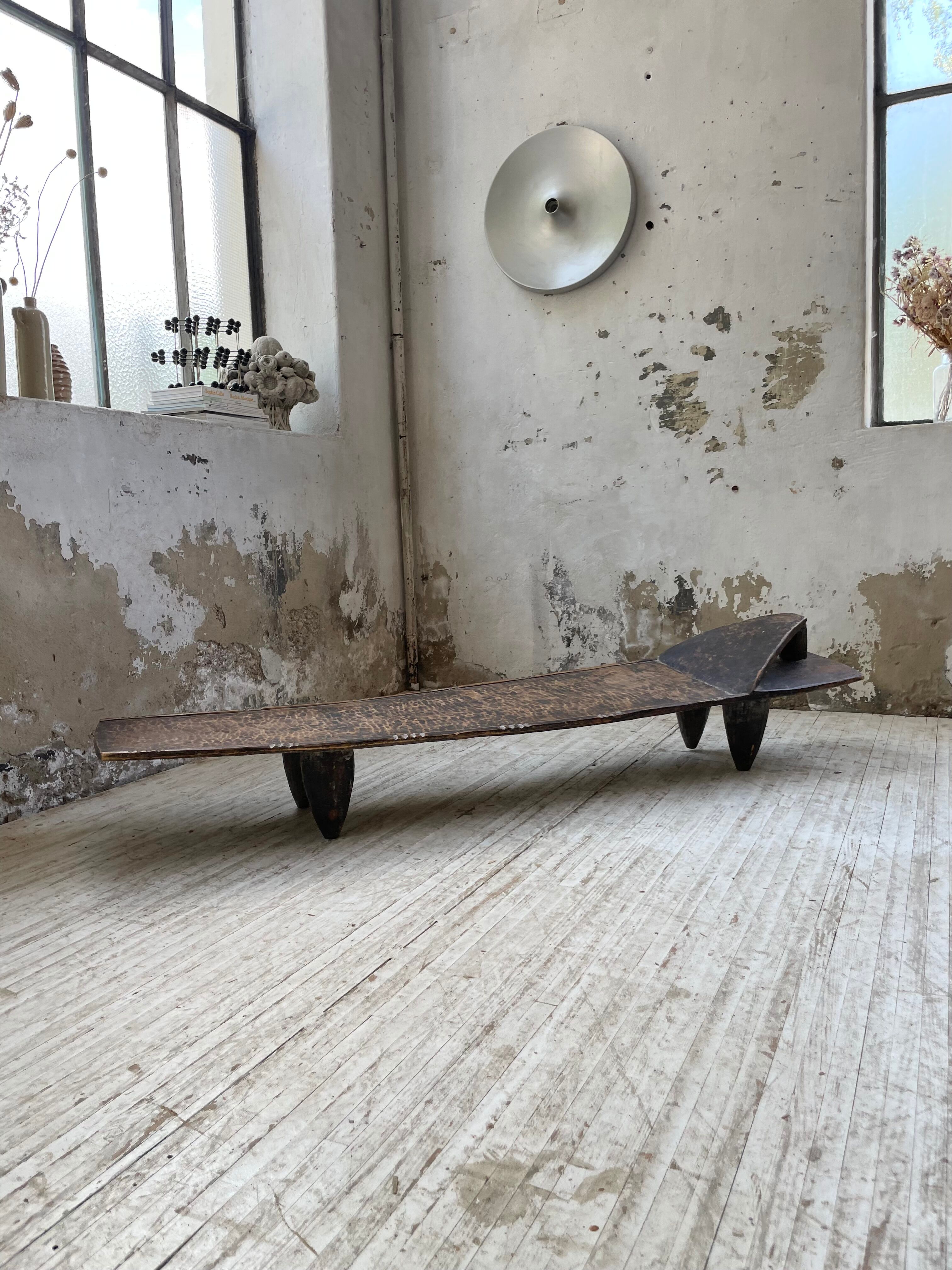 Senoufo coffee table bench from the 60s