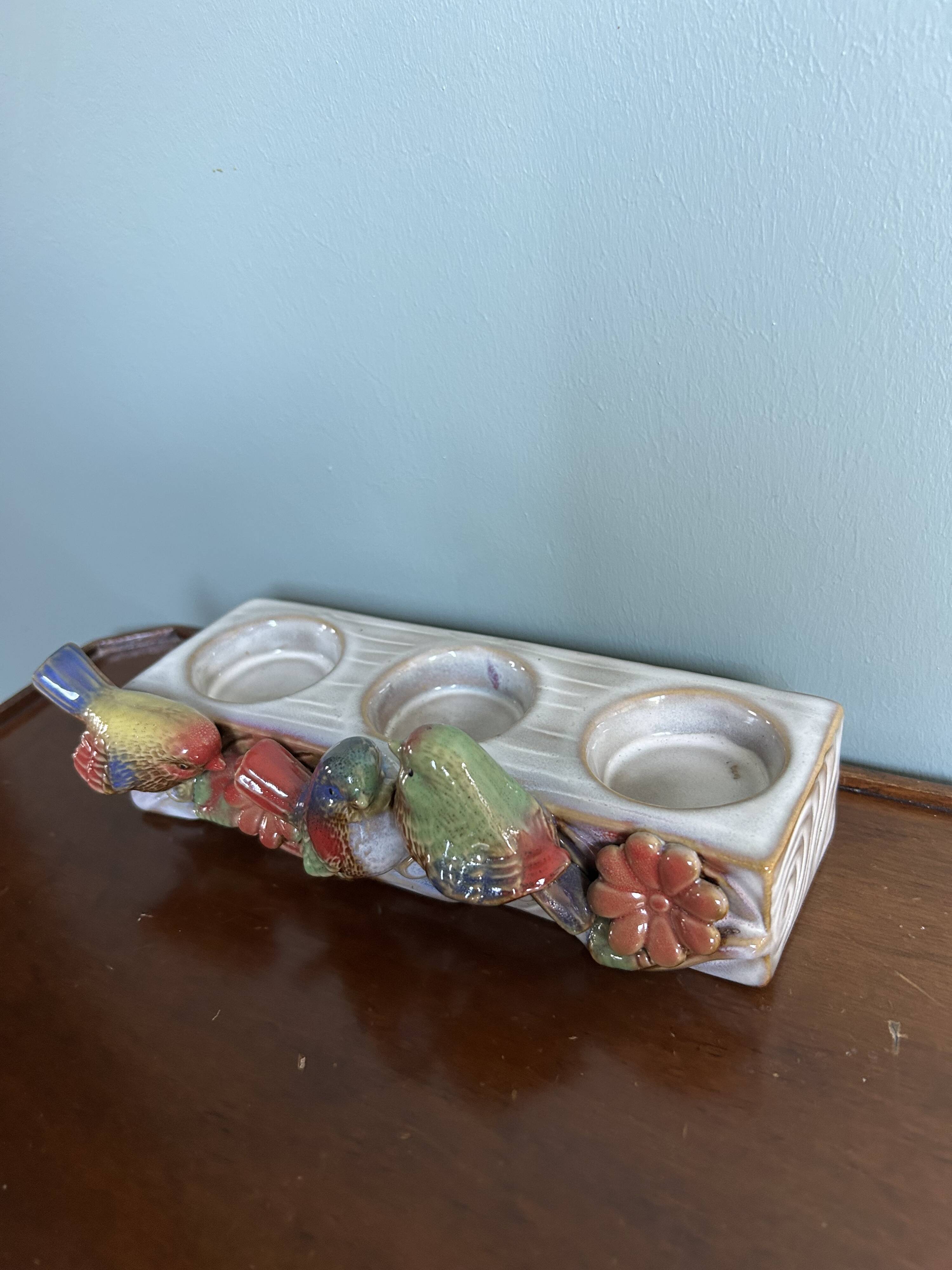 Candle holder birds