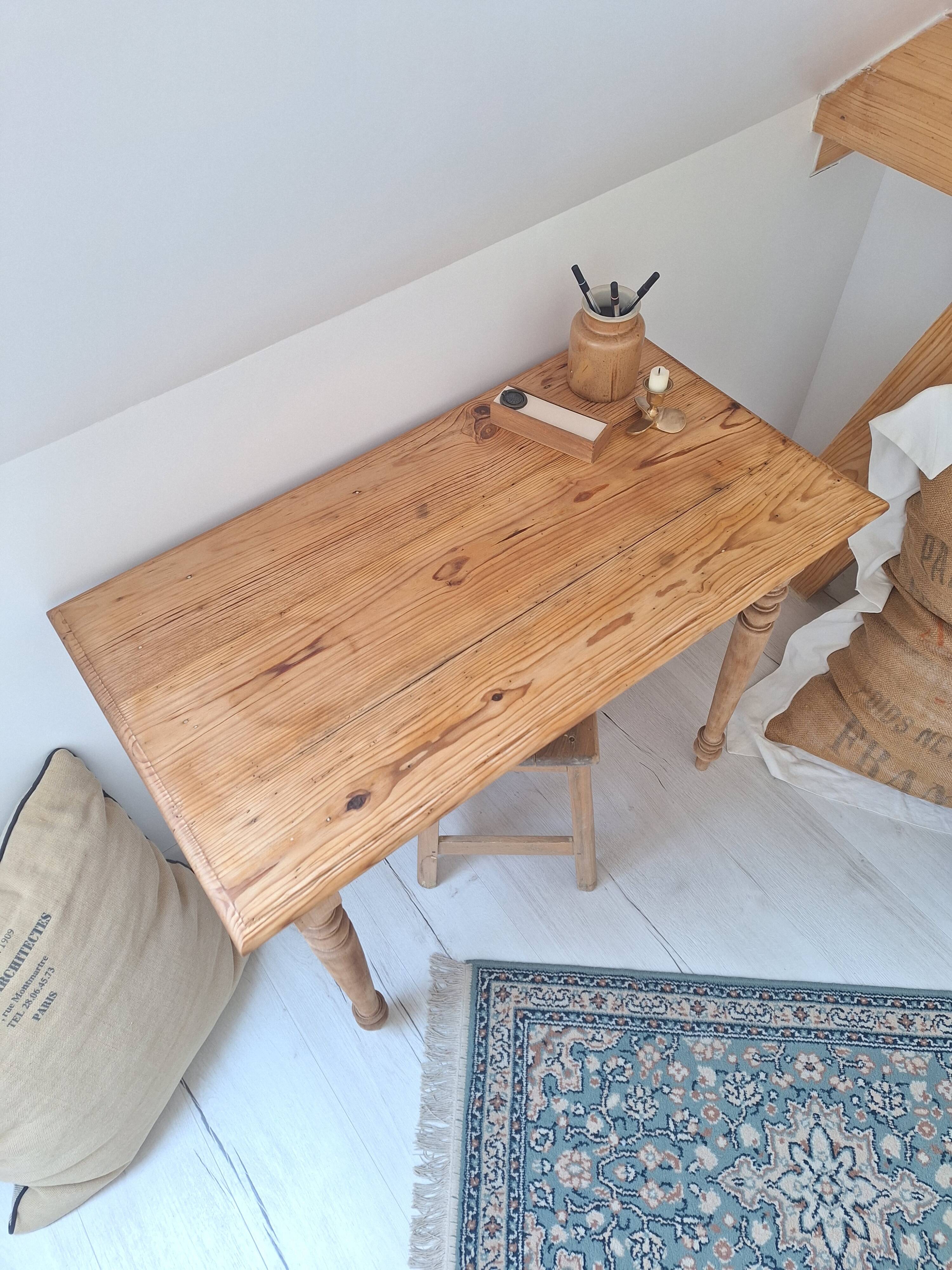 Bureau / Console / Table d'appoint de ferme style campagne en bois massif