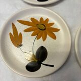 Set of 4 marsh pottery dessert plates