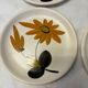 Set of 4 marsh pottery dessert plates